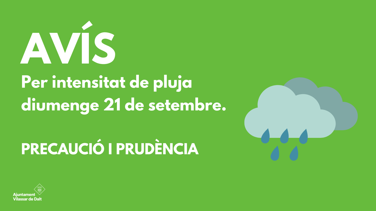 Vilassar, en fase de prealerta per intensitat de pluja