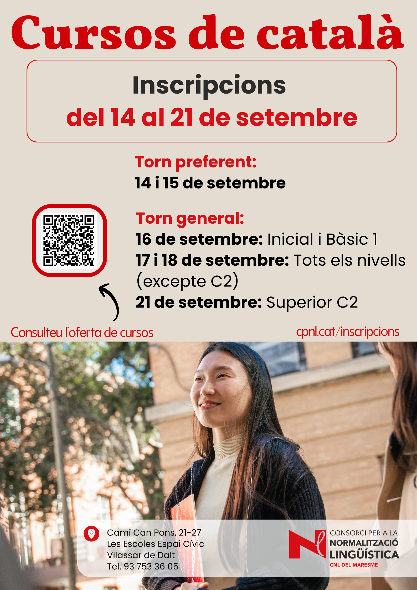 Nous cursos de catal&agrave; a Vilassar de Dalt