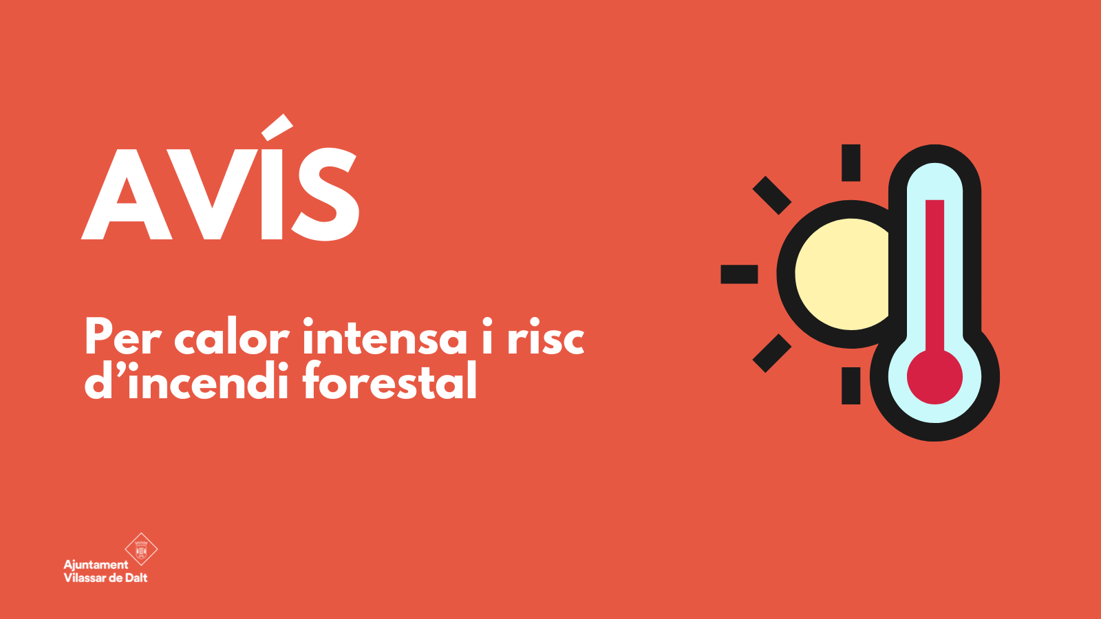 Vilassar, en fase de prealerta per calor intensa i risc d'incendi forestal  