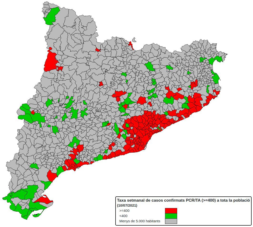 Vilassar de Dalt tindrà toc de queda tot i no estar a la llista de municipis amb alta incidència